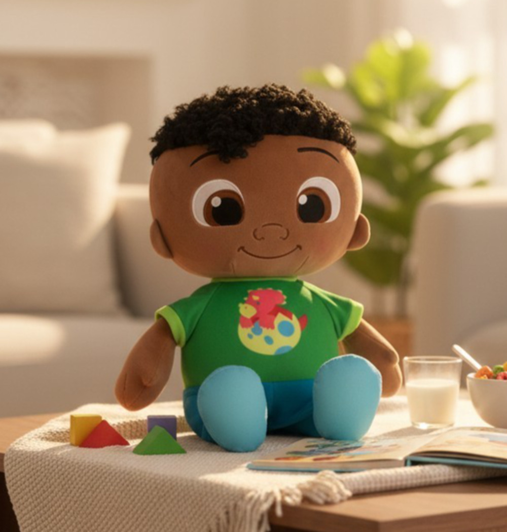CoComelon My Friend Cody 20" Plush Toy Soft Cuddly Stuffed Doll w/Dinosaur Shirt